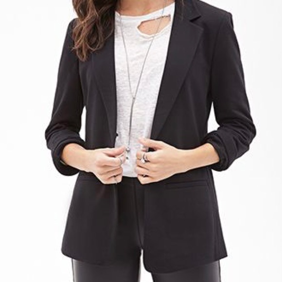 Forever 21 | Knit Open Front Blazer - Picture 3 of 12